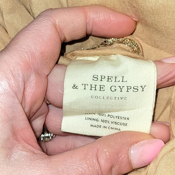 Spell Sequined Nina Mini Shift Dress Size M - Picture 7 of 11